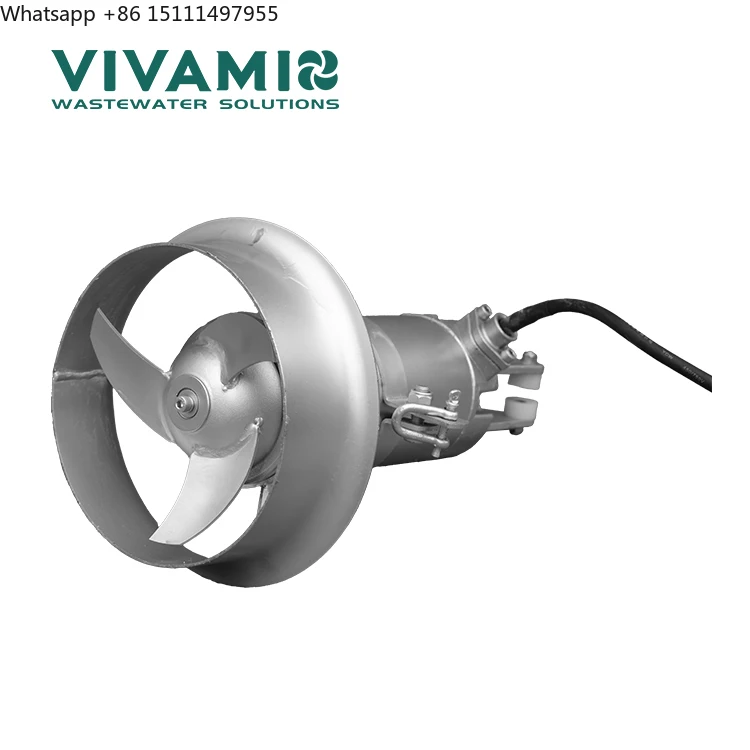 Best Selling Type Submersible Mixer or Submersible Diving Agitator and Submersible Low-speed Propeller for Water Treatment