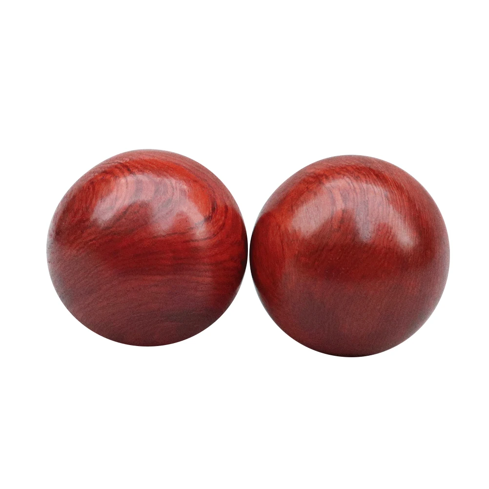 

2Pcs Rosewood Hand Balls Classic Design Health Care Massage Roller Improve Joints Blood Circulation Sleep Patterns