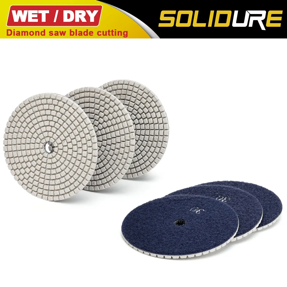 

Grit 30# 100mm Diamond Polishing Pad Wet Dry Buff Disc Abrasive for Sanding Marble Granite Concrete Grinding Countertop Stone