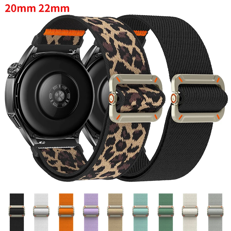 

Нейлоновый ремешок-петля Pop 22 мм 20 мм для Huawei Watch GT5 Pro/GT5 GT4 3 2 Pro 46 мм, браслет для Galaxy Watch 7/FE/6/5/pro/4/Classic Str