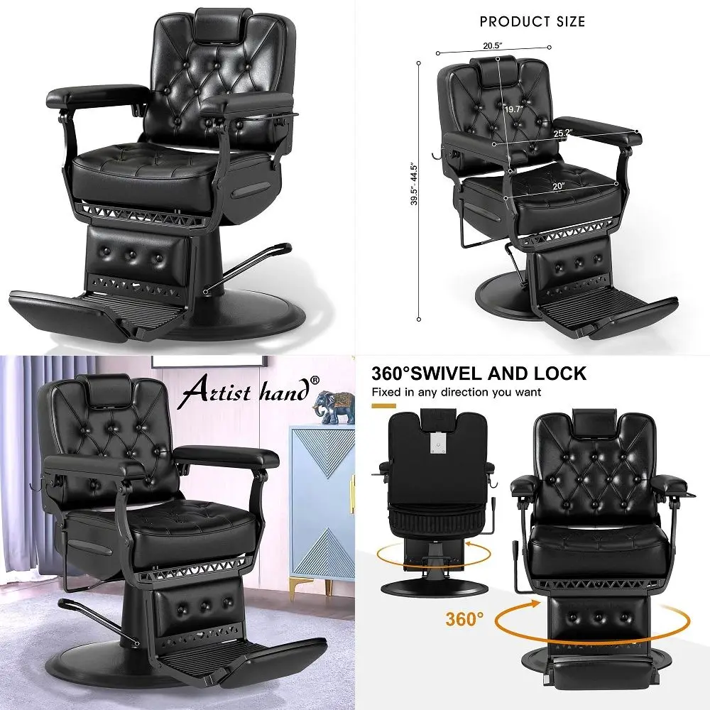 

Barber Chairs Heavy Duty All Purpose Salon Chair Hydraulic Recline Barber Chair Beauty Salon Equipment
