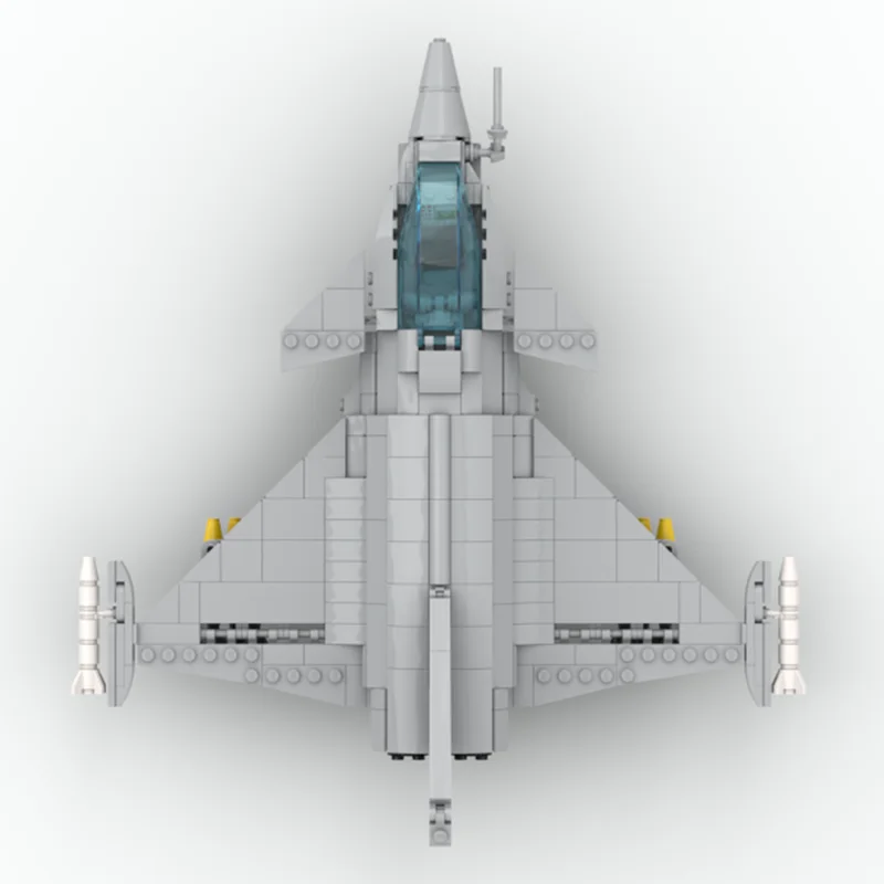 aereo da combattimento Moc Building Block Dassault Rafale Tecnologia in scala 1:48 Modello in mattoni modulari Regali Giocattolo di Natale Set fai da te Assemblaggio