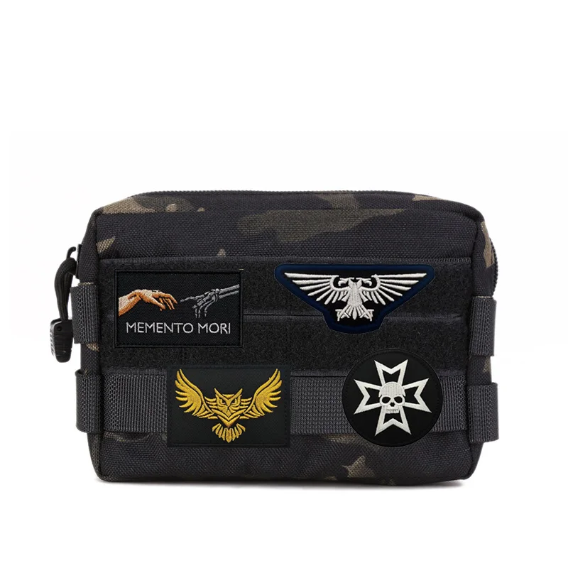 Outdoor Bag Accessories WarHammer 40K Embroidered Badge Templar Armband Skull Tactical Owl Morale Backpack Patches for Clothing