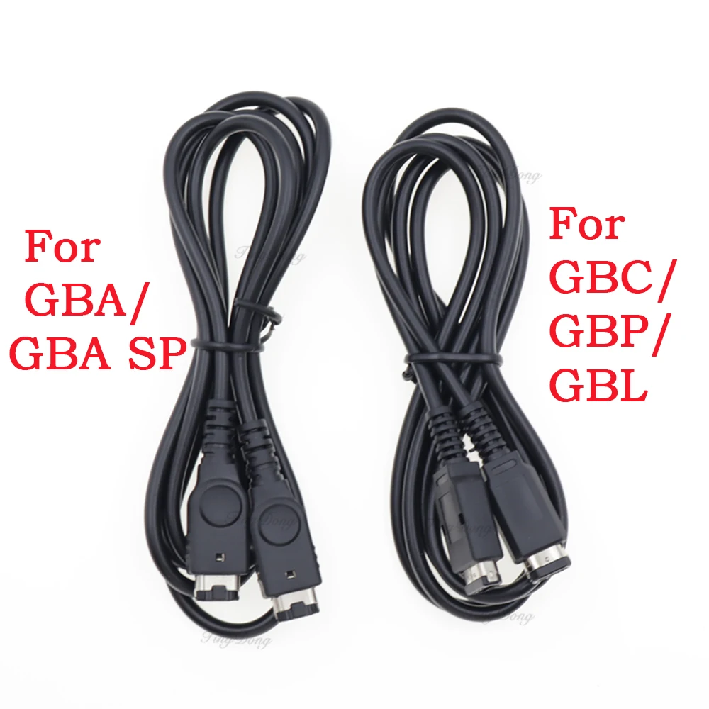 Black 2 Player Game Link Cable For GBC GBP GBL, Two‑Player Battle Trade Connect Cord For GBA GBA SP Dual‑Head Link Battle 1.2M