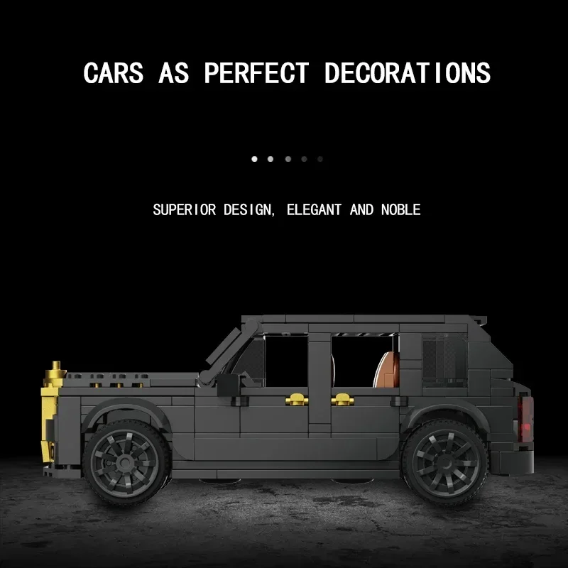 409 pçs blocos de construção sedan luxo suv modelo carro tijolos criativo ornamentos desktop exibição crianças brinquedos diy presentes do feriado