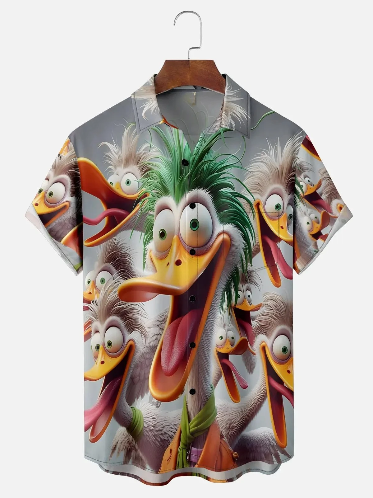 

Cartoon Animal Graphic Men's Funny Shirt 3D Print Quick Dry Short Sleeve Tops Casual Men's Clothes Summer Street Fashion Shirt