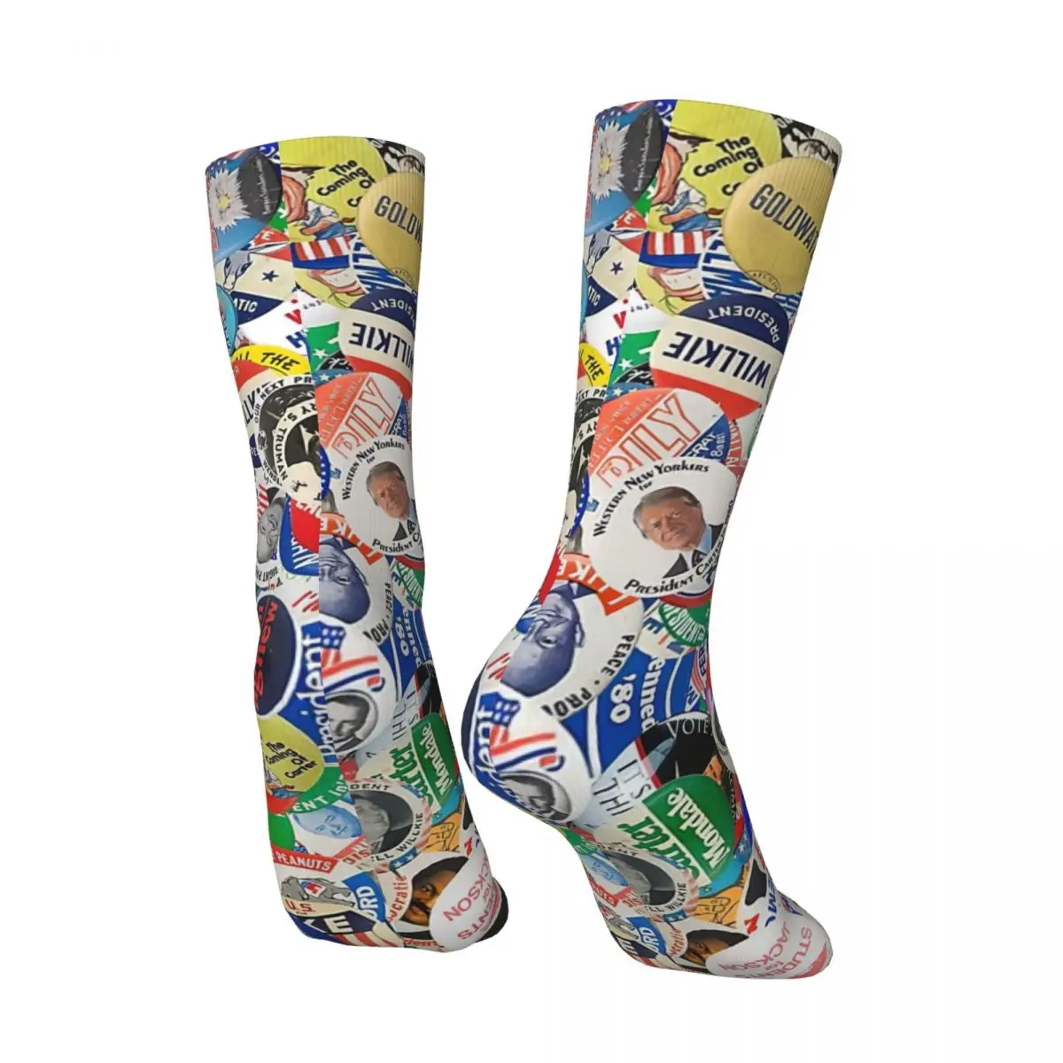 Political Buttons Adult Socks,Unisex socks,men Socks women Socks