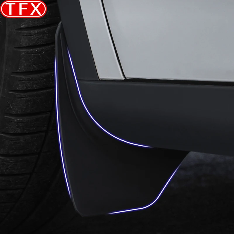 

For Tesla Model Y 3 2023 2022 2021 Car Mudguards Plastic Fender Cover Flares Splash Guard Cover Exterior Mud Flaps Accessories