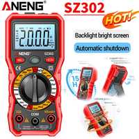 ANENG SZ302 Digital Multimeter Tester Professional 220V NCV Detector Resistance Tester 2000 Counts NCV DC AC Voltage Tester