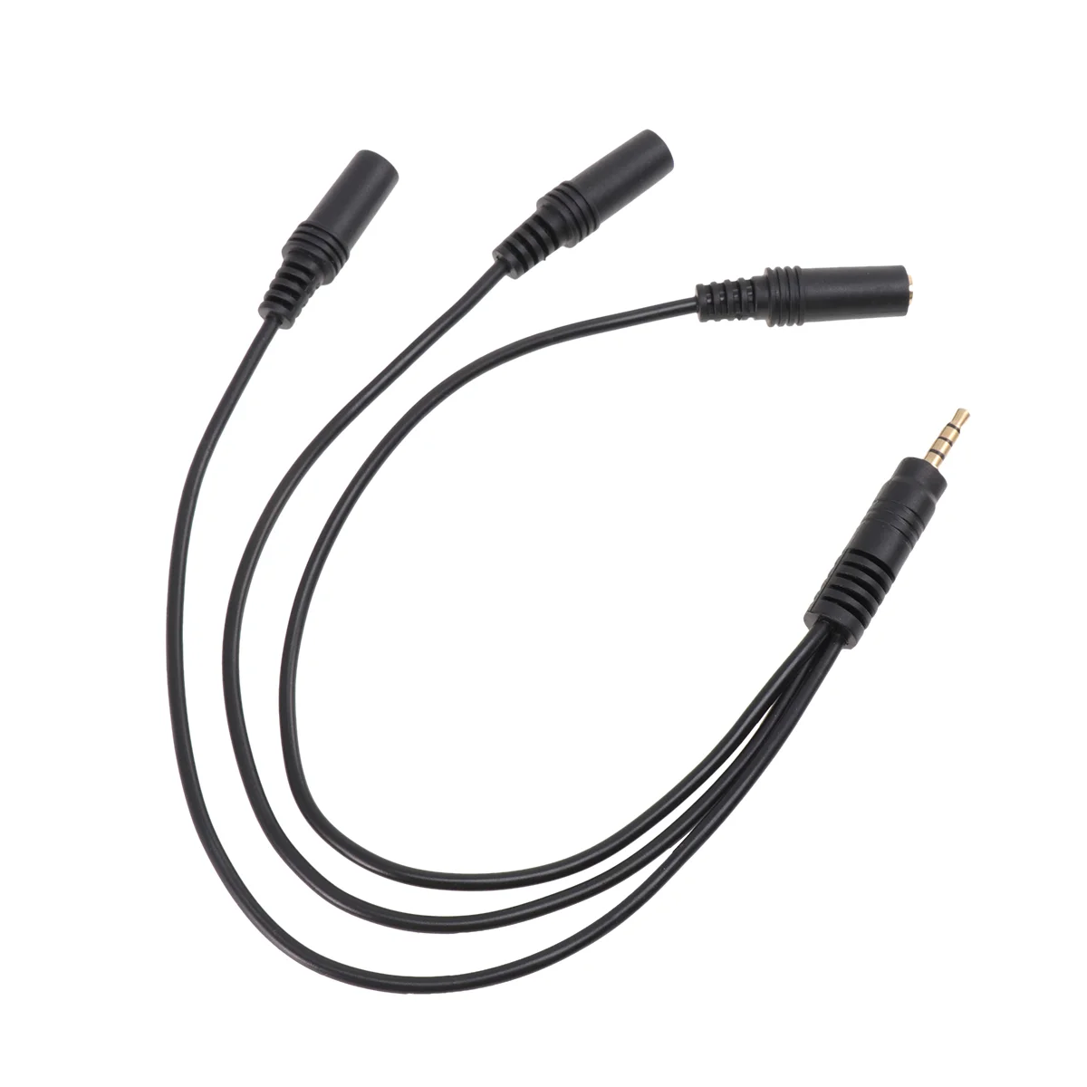 Head Phones Splitter Cable 35mm Audio Headwear Headphone and Microphone Jack for Headset