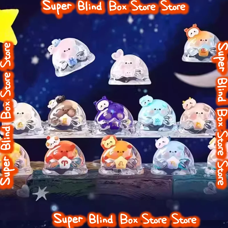 

Blind Box Bubble Eggs Wishing Zodiac Signs Series Action Figure Collection Desktop Ornament Fashion Trend Surprise Hot Sale Gift