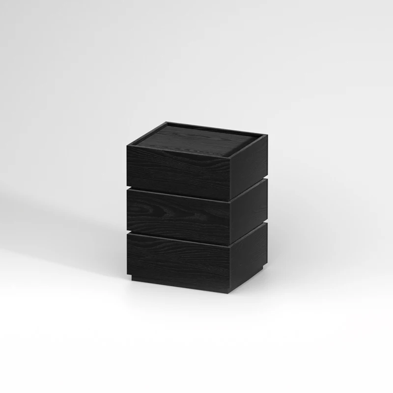 Italian minimalist multi-function advanced stacking bedside table simple bedroom bedside drawer storage creativity