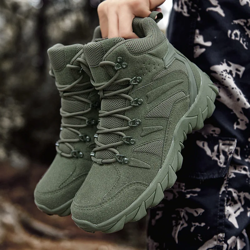 Men's Breathable Hiking Tactical Boots for Outdoor Activities Workwear Desert Boots