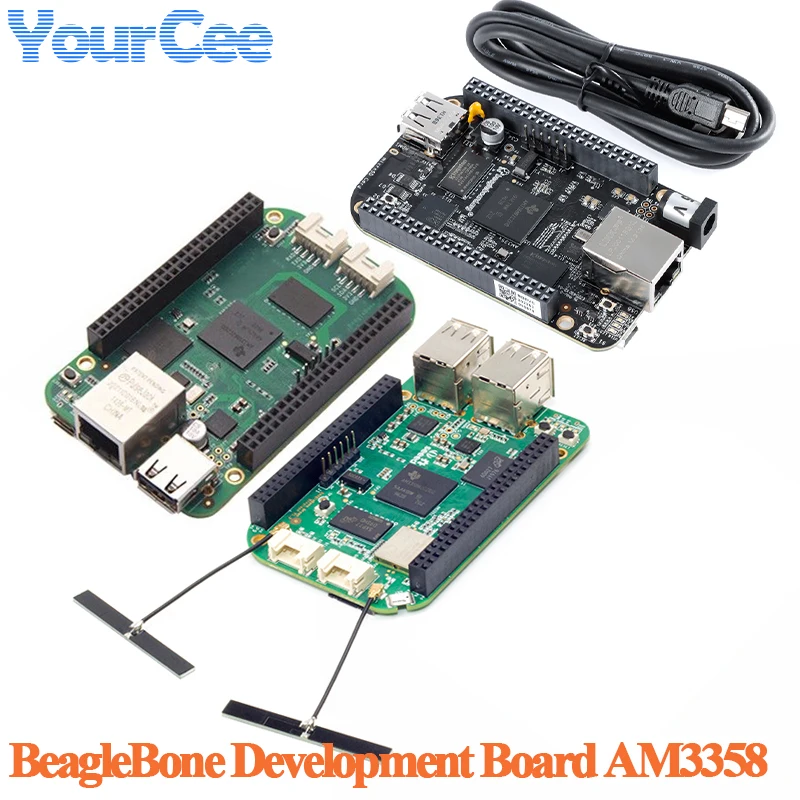 BeagleBone Black AM335x AM3358 Development Board Module BeagleBone Green Wireless Cortex-A8 BB-Black Rev.C 5V 512MB