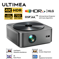 ULTIMEA Apollo P40 Native 1080P Full HD Projector, 4K Support Smart Home Theater Proyector with WiFi Bluetooth & Auto Focus