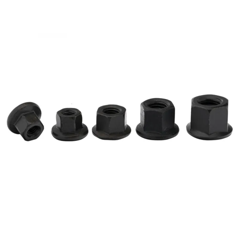 1PCS M8 M10 M12 M14 M16 M18 M20 M24  High flange with cushion nut hexagon thickened nut die pressing plate nut