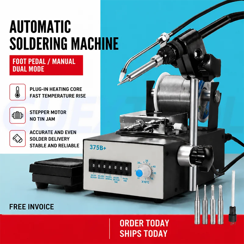 Semi-Automatic Soldering Machine Foot Pedal Auto Tin Feeding Soldering Station for PCB Electronic Welding