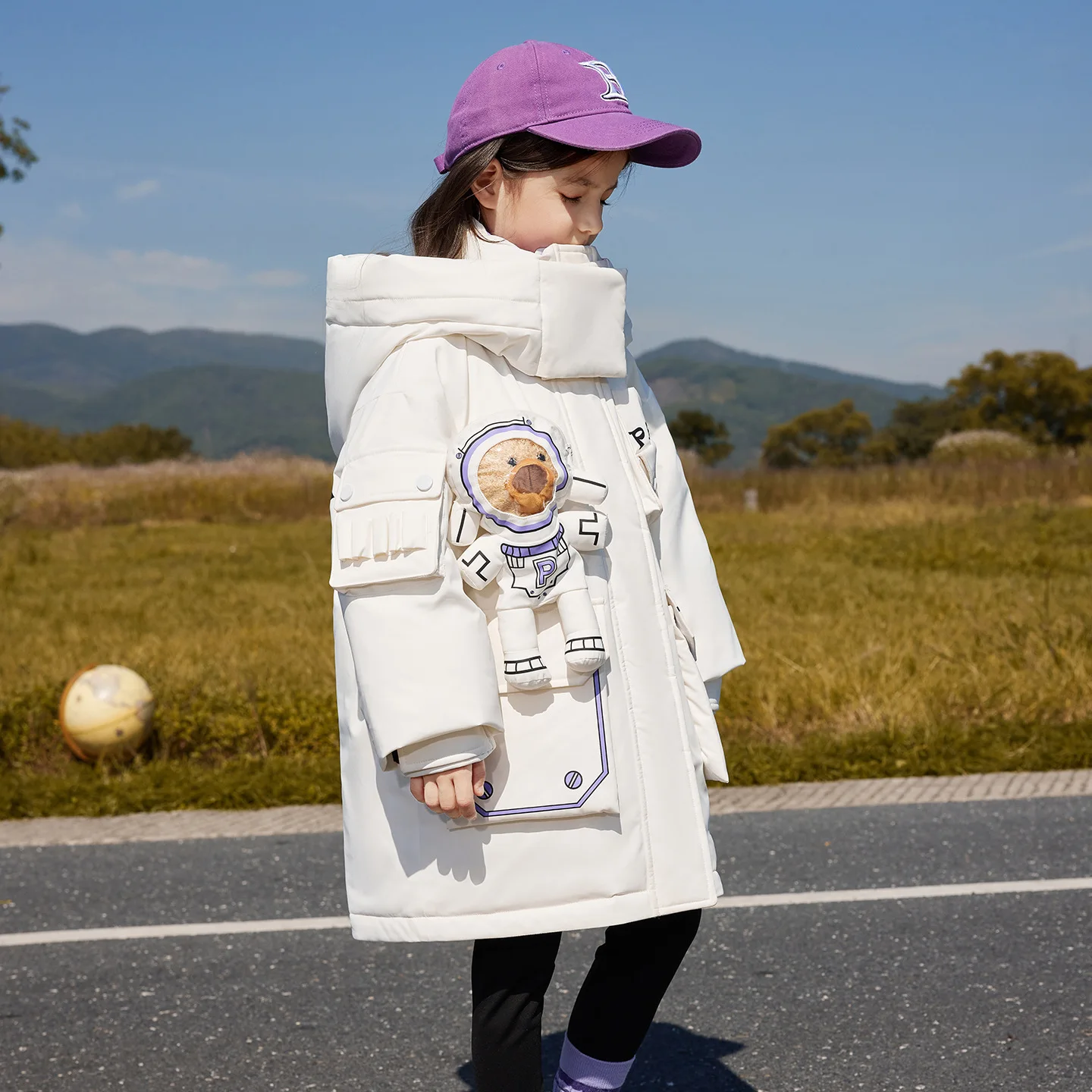 Winter Children Boys Duck Down Jackets Cartoon Bear Hooded Thicken Warm 4-14 Years Boys Parkas Junior Boys Snowwear Outerwear