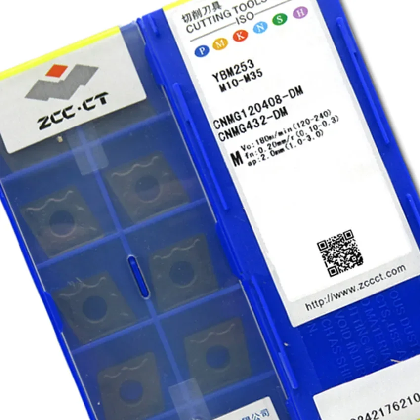 

CNMG120408-DM YBC351/CNMG120412-DM YBC351/CNMG120408-DM YBM253/CNMG120412-DM YBM153 Твердосплавные пластины ZCC.CT Для нержавеющей стали
