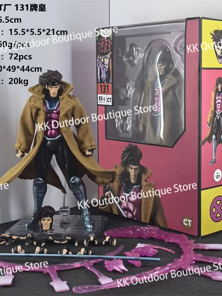 En Stock Ct jouets Gambit Mafex 131 x-men Figure Wolverine Anime Figurine Statue modèle personnalisé cadeaux pour enfants jouets