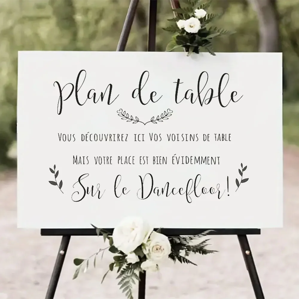 

Plan de table Vinyl Sticker Wedding Board Decals Dancefloor Sign Custom Texts Vinyl Mural Wedding Dance Quote Art Decal BE040