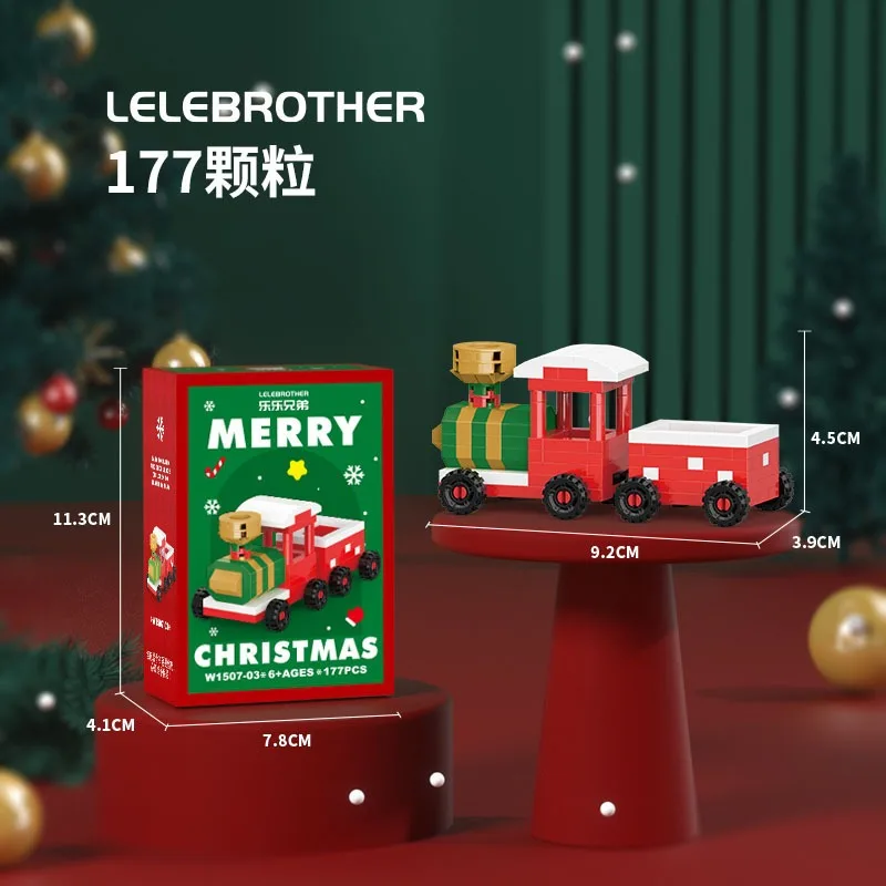 Christmas Building Blocks Mini Santa Claus Model