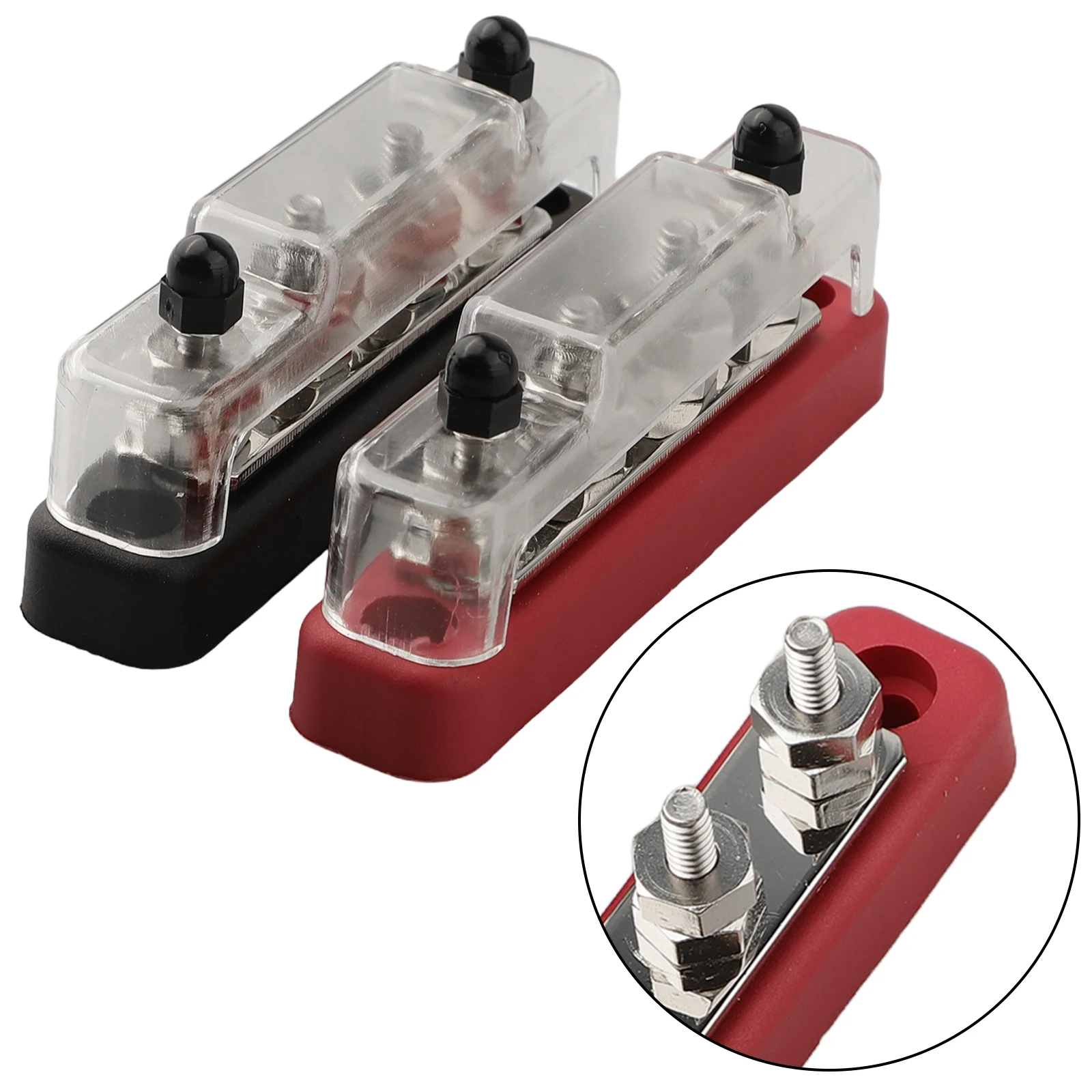 2 pcs Bus Bars for Efficient Electrical Distribution Complete with for m6 Connection Bolts and Installation Accessories