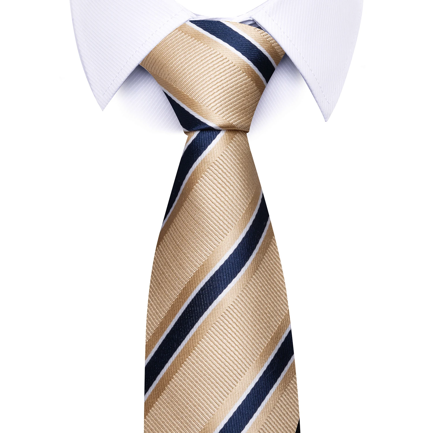 Wholesale Mix Colors Fashion 8 cm Tie Golden Blue White Necktie For Man Suit Accessories Fit Formal Party Wedding Gravatas