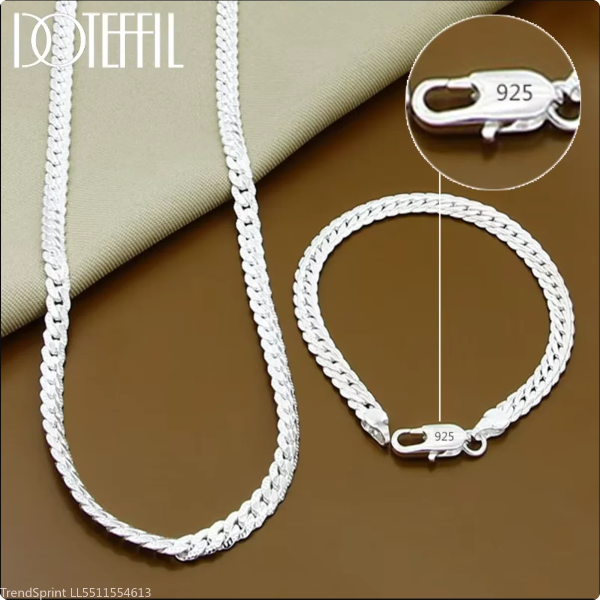 Men Accessories Chain And Bracelet - Мужской и женский комплект украшений с