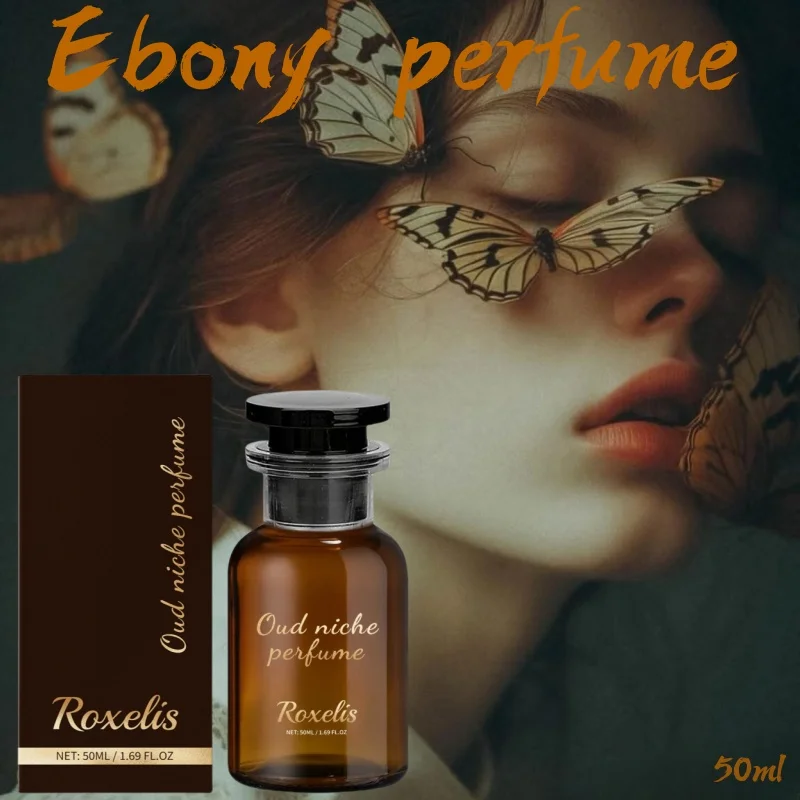 50ml ebony scented men's and women's perfume Advanced fragrance Fresh, elegant, long-lasting, charming hormone perfume