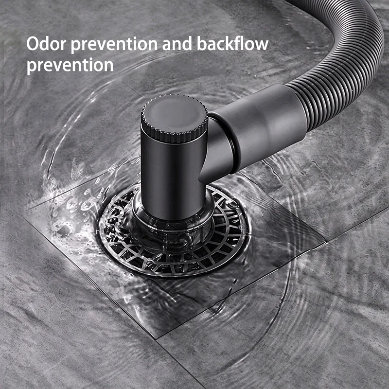 Washing Machine Floor Drain Joint Dual Outlet Drain Connector Anti-odor Anti-backflow Quick Drain Bathroom Sewer Adapter