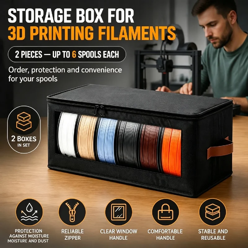 Extra Große Stoff-Aufbewahrungsbox, Faltbar, Staubdicht, Transparentes Sichtfenster, Verstärkter Ledergriff, Platzsparende Box