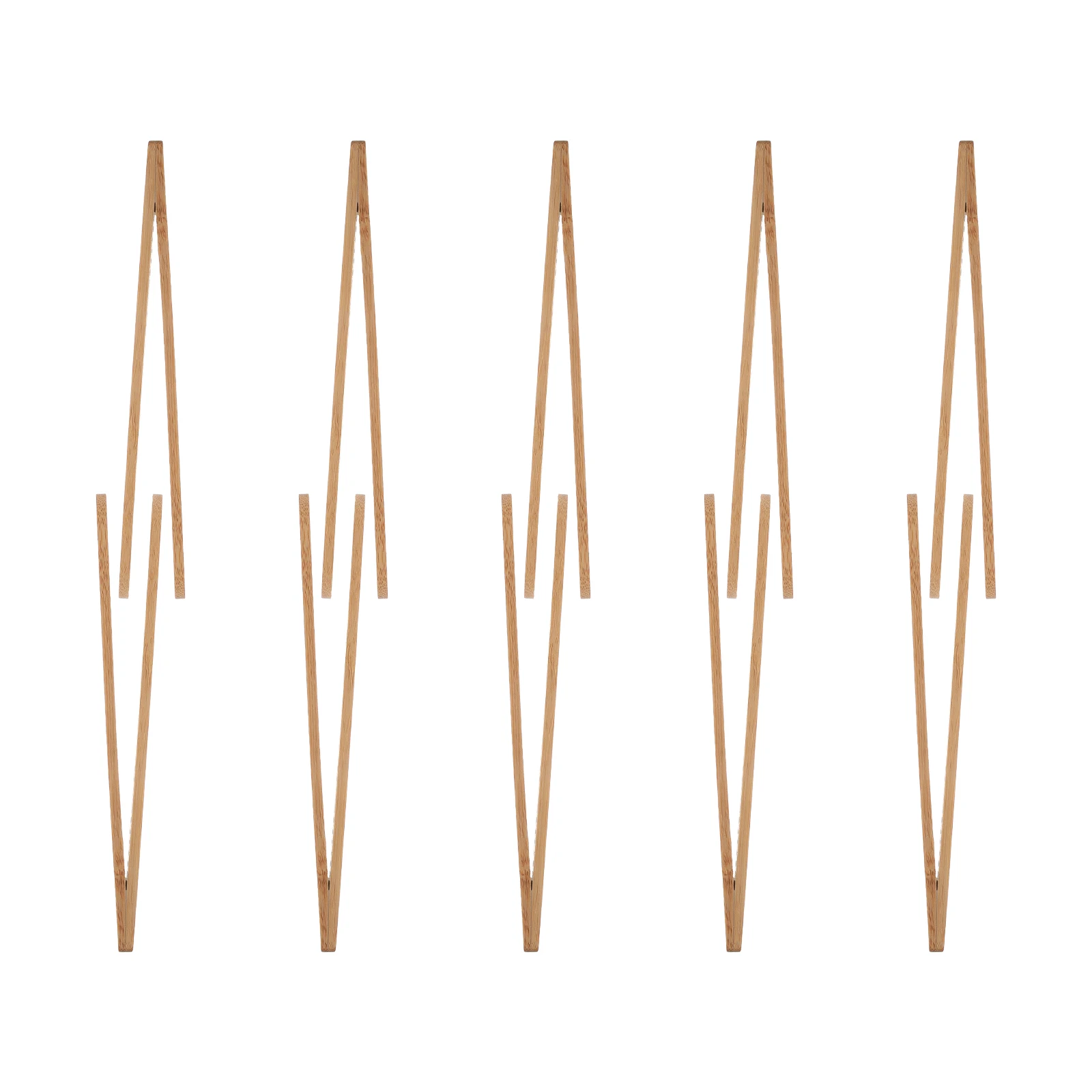 

10Pcs Bamboo Teacup Tong Lightweight Food Locking Tongs Perfect for Buffet Salad Serving Bamboo Teacup Tong