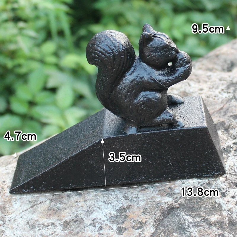 Creative Door Stopper, Door Stopper, Non Perforated Cast Iron Art Garden Decoration, Windproof Cartoon Anti-collision Door Wedge