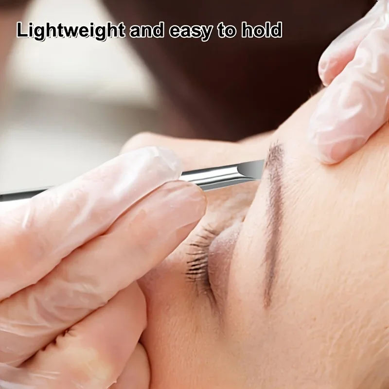 Schrägpinzette aus Edelstahl, präzise für die Augenbrauenpflege, Wimpernanwendung und Trimmen, geeignet für Bart, Schnurrbart