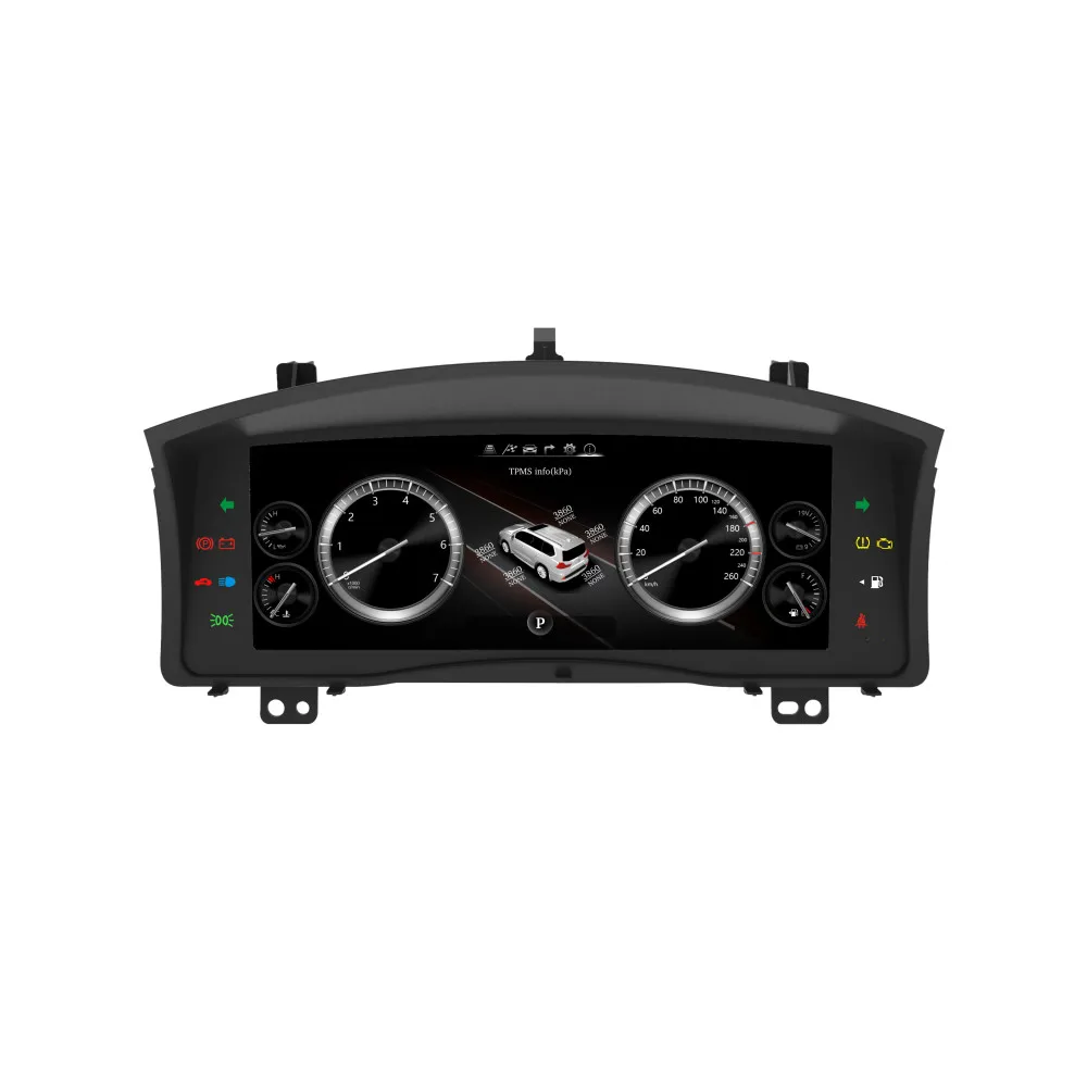 Android 9.0 Digital Dashboard Panel Virtual Instrument Cluster CockPit LCD Speedometer For Lexus LX570 2007-2015