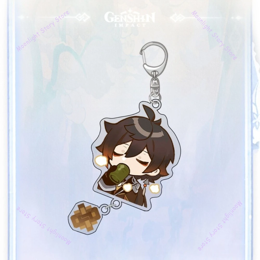 Genshin تأثير لعبة المفاتيح Nashida Wendyfu نينا شياو Skirmisher الرعد العام هو الجوز المحيطة قلادة هدية لمحبي