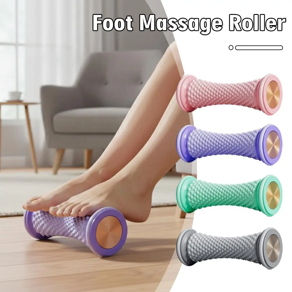 Foot Massage Roller for Plantar Fasciitis Relief - Portable Yoga & Fitness Muscle Relaxation Roller, Relieves Sore Feet