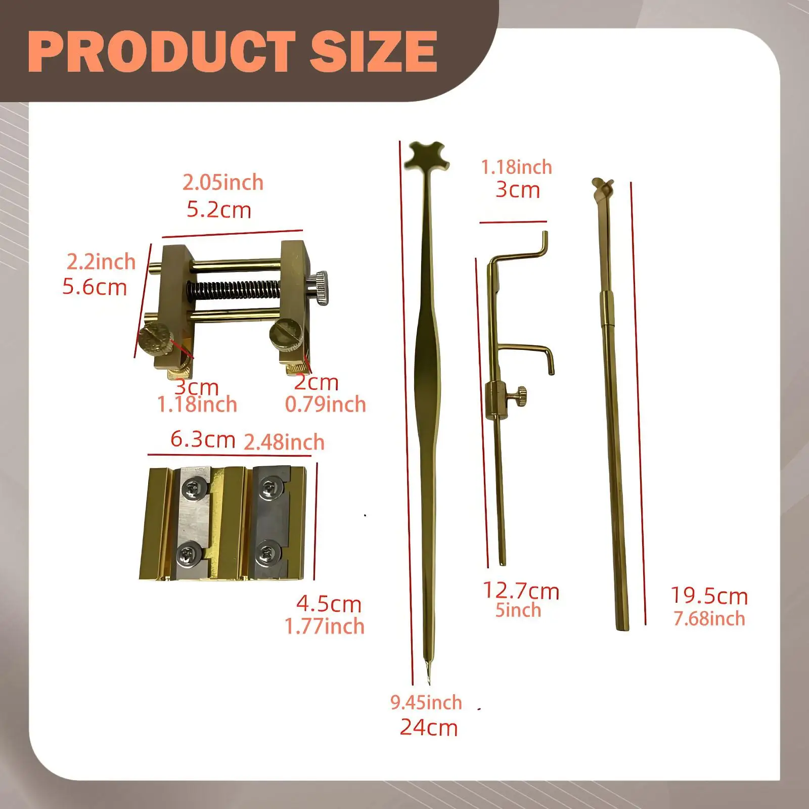 Violin Sound Post Tool Installation Measurer Tuning Fork Luthier Tool Kit