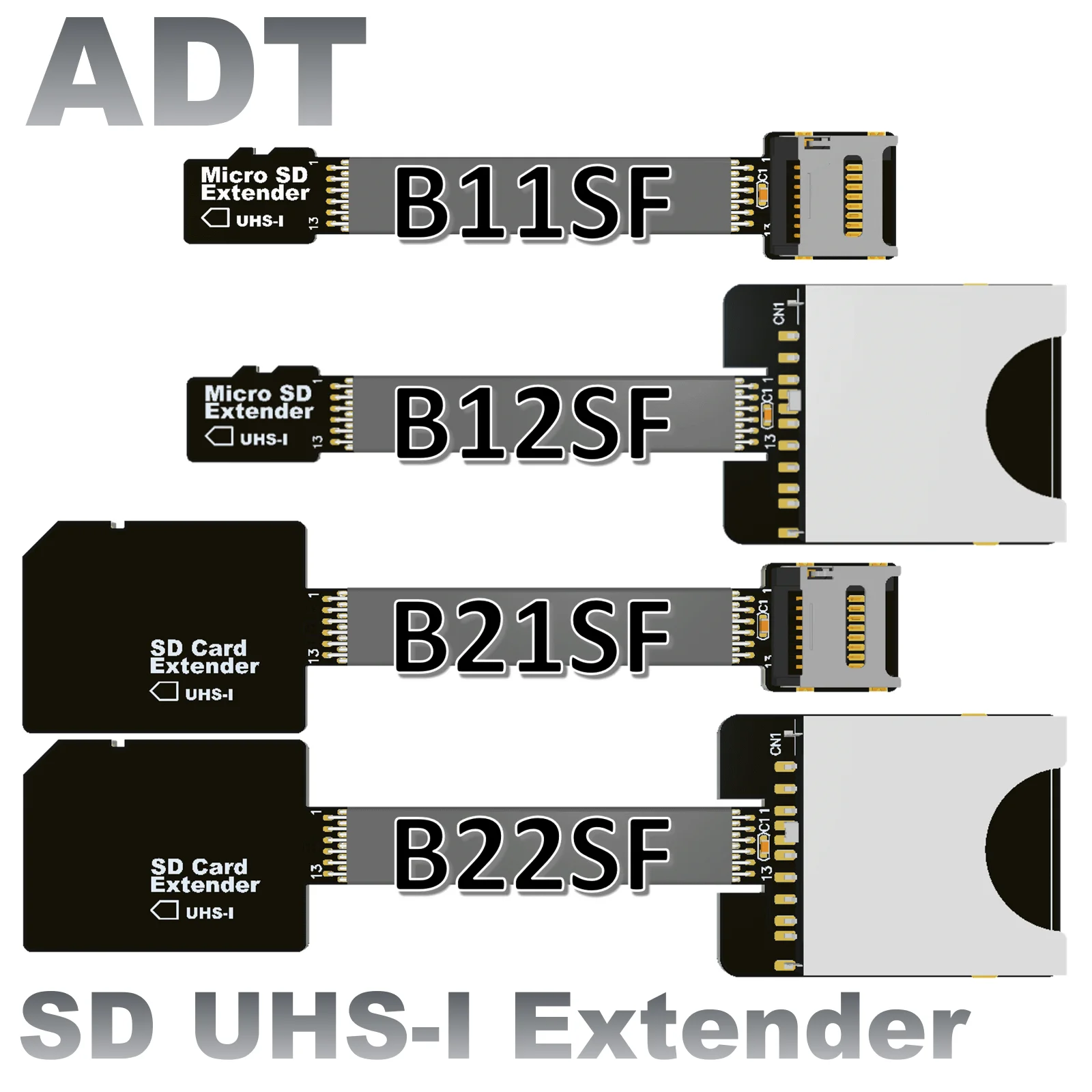 ADT MicroSD TF Extension Cable Supports the SDHC SDXC UHS-I Full Speed non-FPC card reading test cable