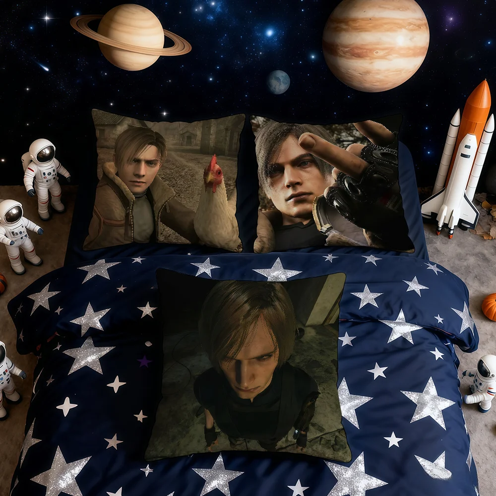 L-Leon K-Kennedy Funny Game cushion cover Home Office Convenient Nordic Simplicity Hit With Zipper Cushion Cover