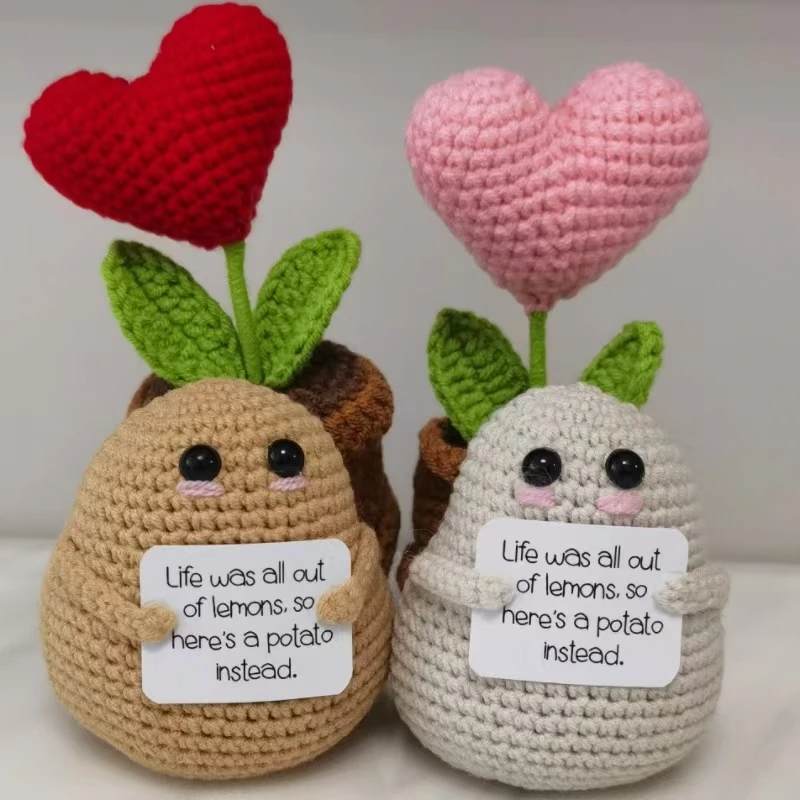 High end new sexy oversized buttocks positive energy potato doll, hand woven, birthday and Christmas gift decoration