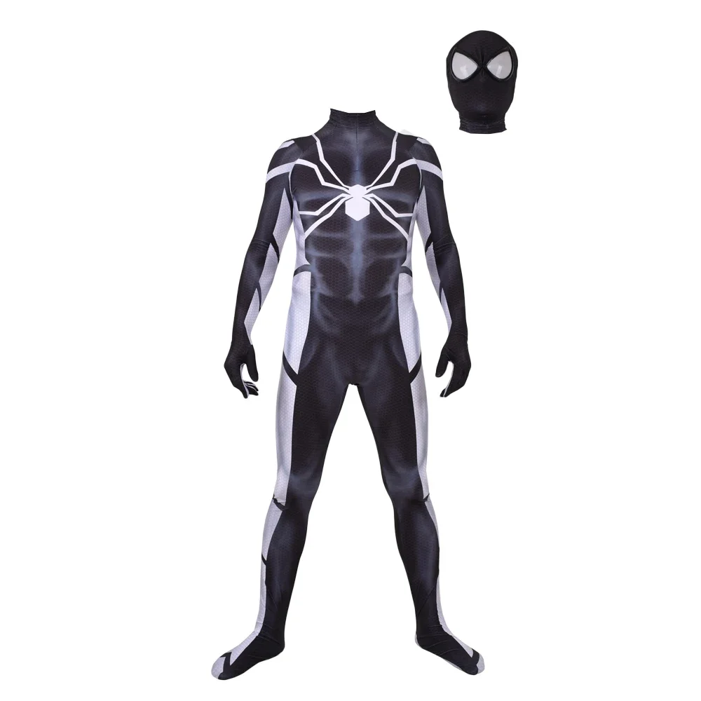 Halloween Adults/Kids Invisible Future Foundation Spiderman Costume Zentai Bodysuit Man Superhero Cosplay Party Jumpsuit