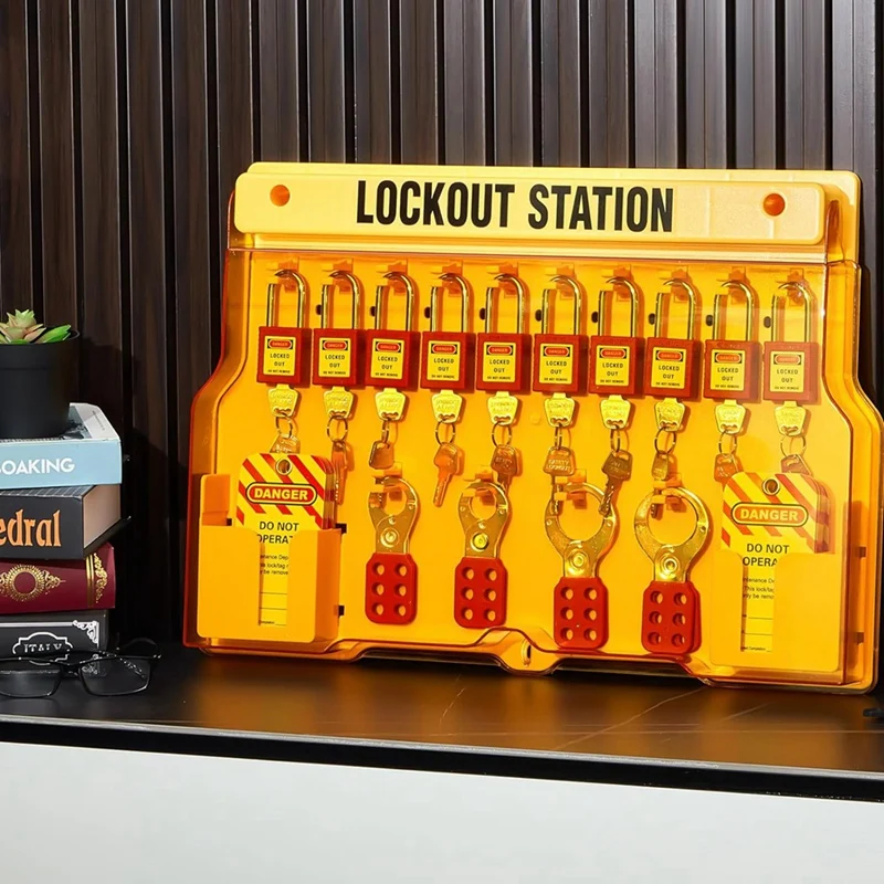 Lockout Tagout Kits, Lockout Tagout Station With Loto Devices For Industrial, Electric Power, Machinery Easy Install Easy To Use