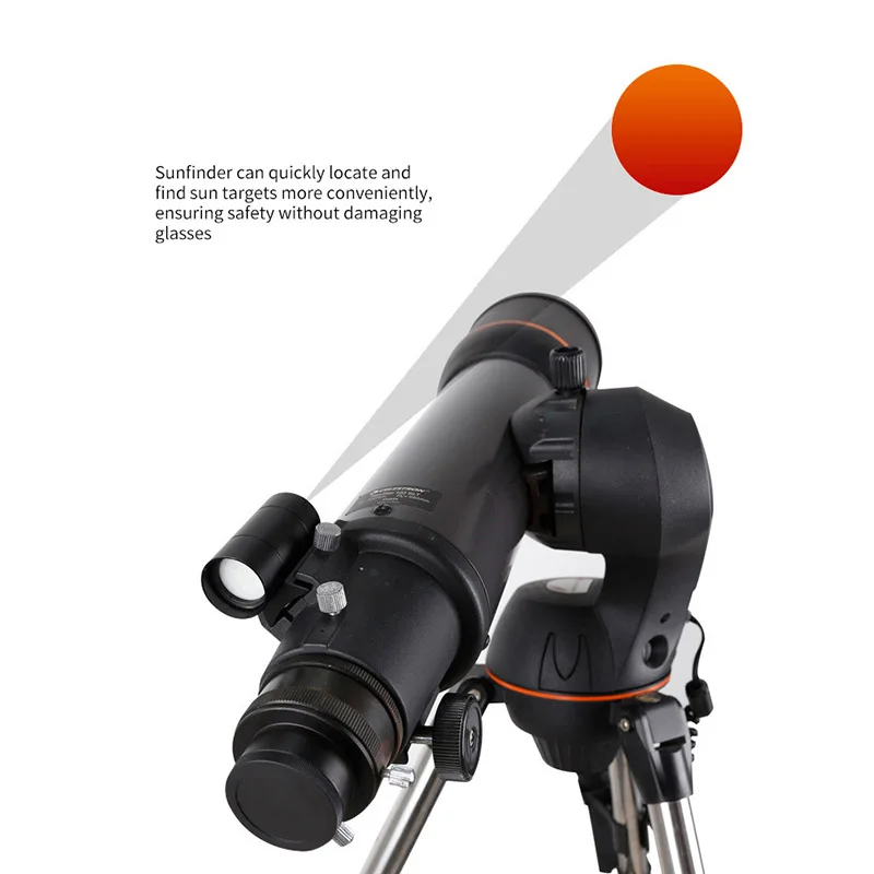 Angeleyes Sunfinder ricerca posizionamento solare osservazione Star Finder Scope 1/4 accessori per telescopio astronomico con foro a vite