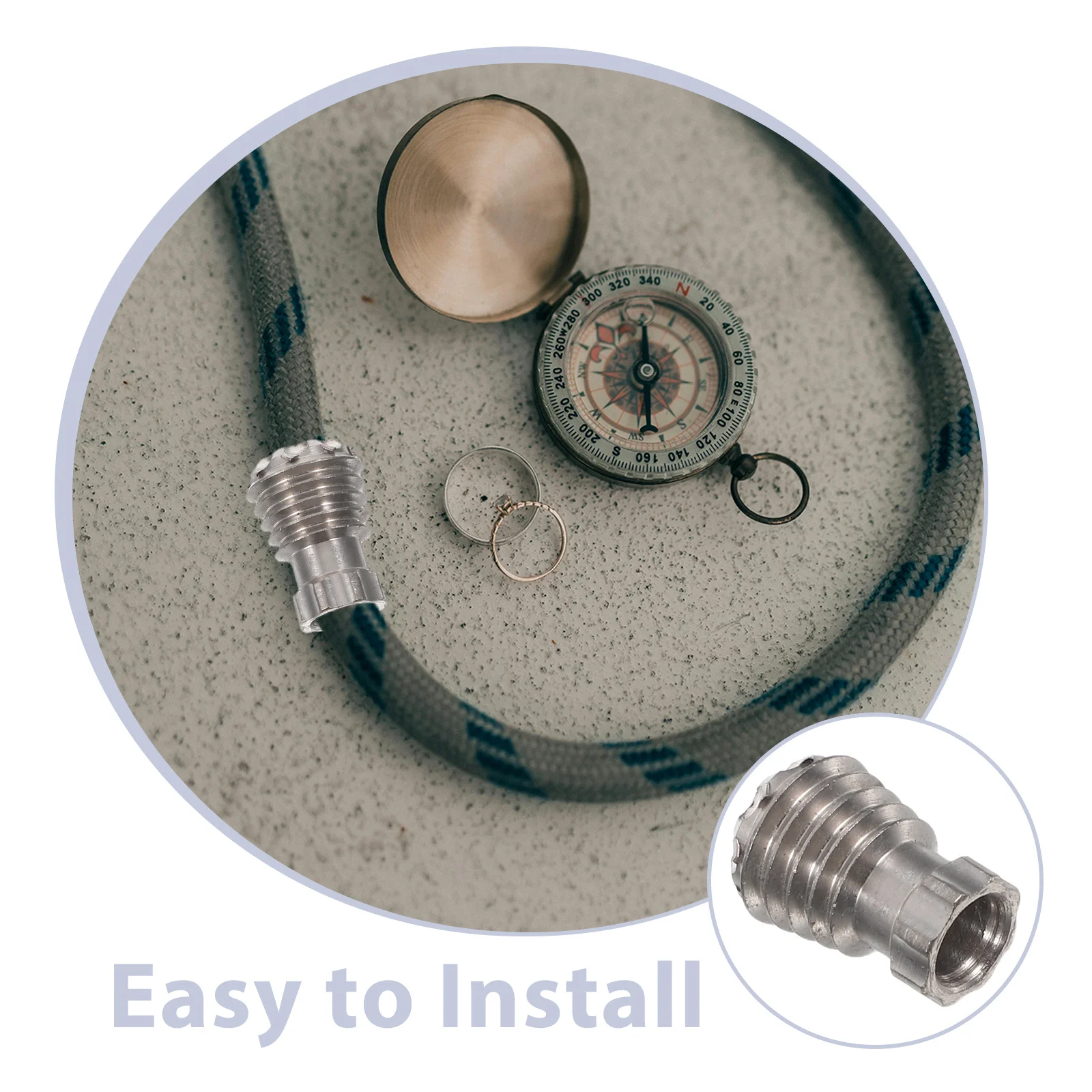 التيتانيوم قلادة الحبل حبة خفيفة الوزن المظلة الحبل حبة المفاتيح على ظهره والعتاد في الهواء الطلق التخييم الملحقات في الهواء الطلق