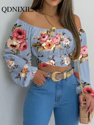 New Spring Summer Ladies Strapless Cross Strap Woman Tshirts Women Tops Blouse Corset Long Sleeve Top Women Women Shirts Blouses