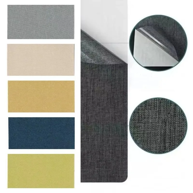 

Multi-color Self Adhesive Linen Patch Repair Sofa Hole Background Wall Renovation Fix Couch DIY Jewelry Box Linen Stickers Decal