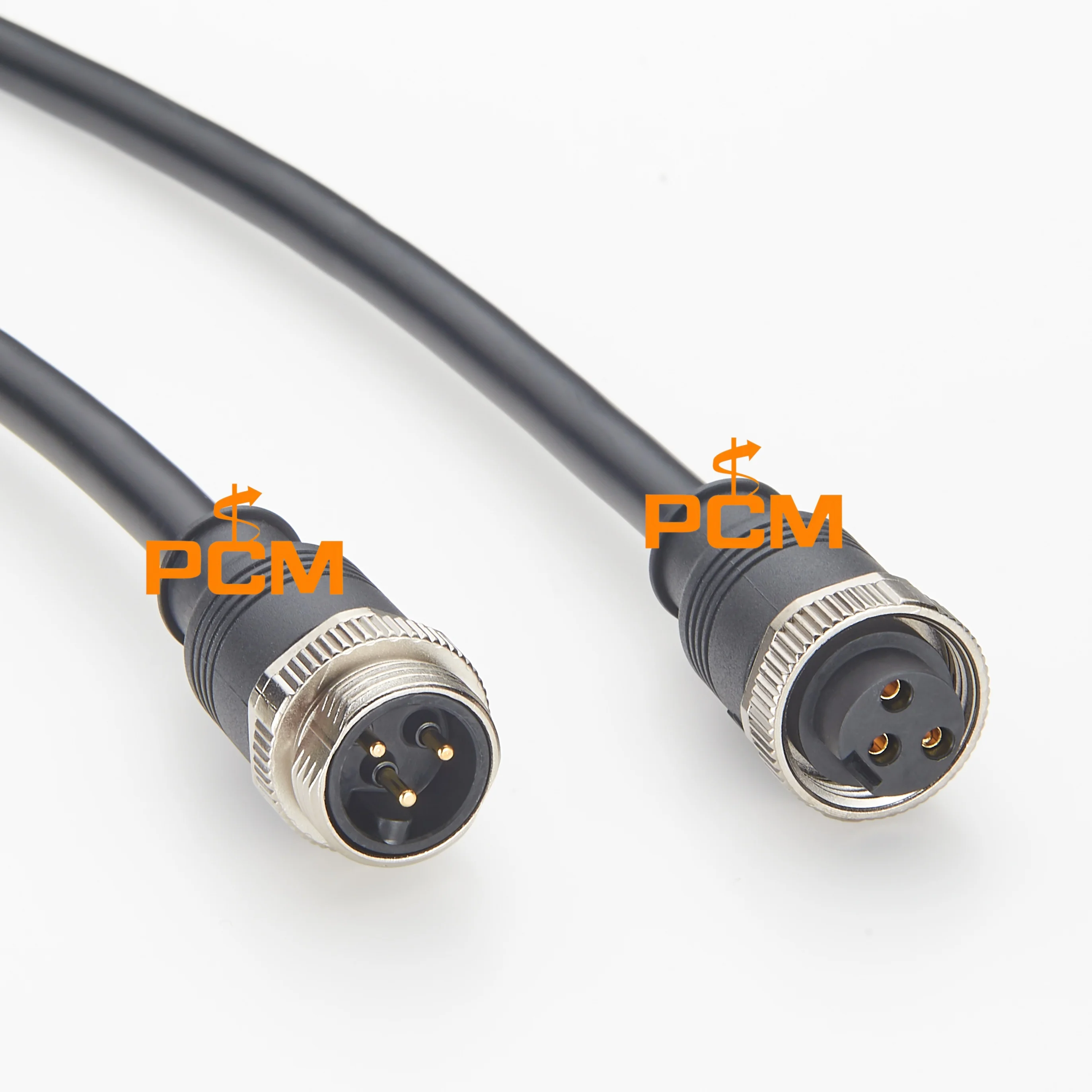 7/8"-Rundsteckverbinder Stromverlängerungskabel 3-polig Stecker auf Buchse Kompatibel mit Turck WSM WKM 34-M S4000 für PLC-I/O-Module – Detail 2