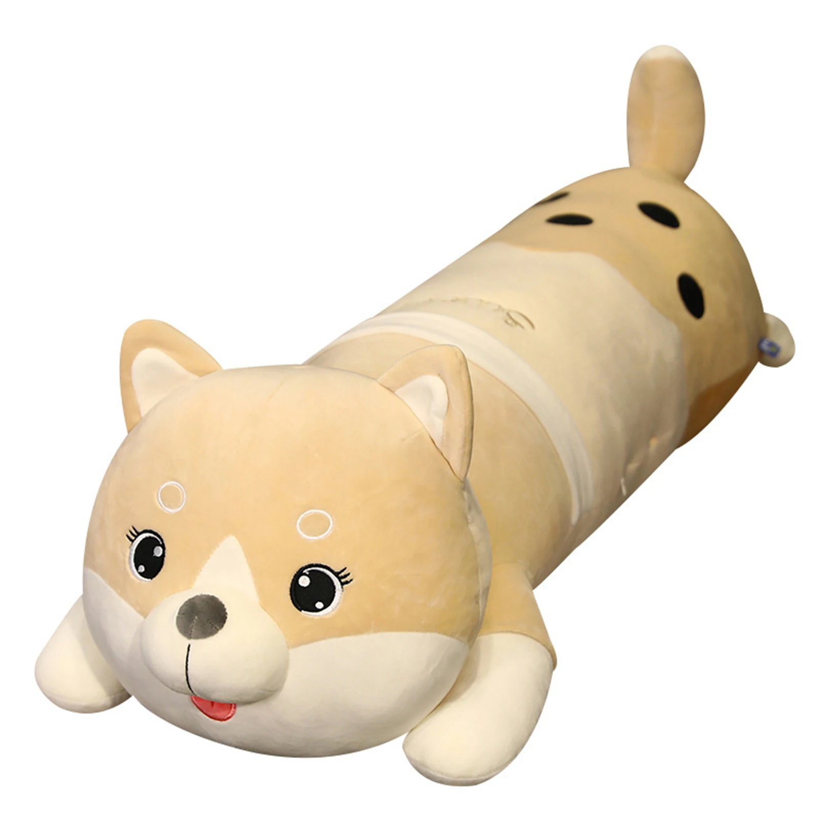 Adorável filhote de cachorro boneca de pelúcia macio brinquedo de pelúcia crianças abraçando travesseiro presente de aniversário para meninos meninas